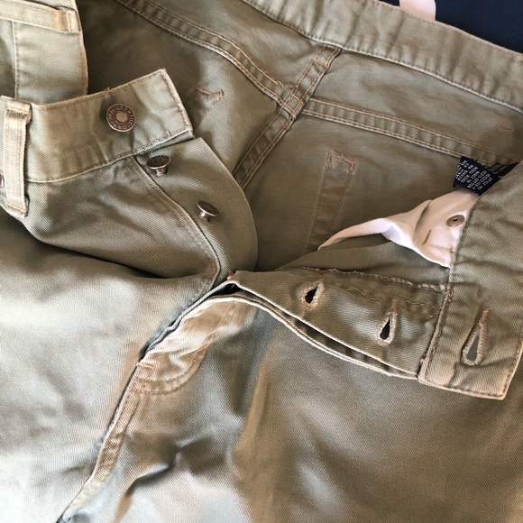 Vintage Gap Denim button up jeans in mint green - Picture 5 of 7